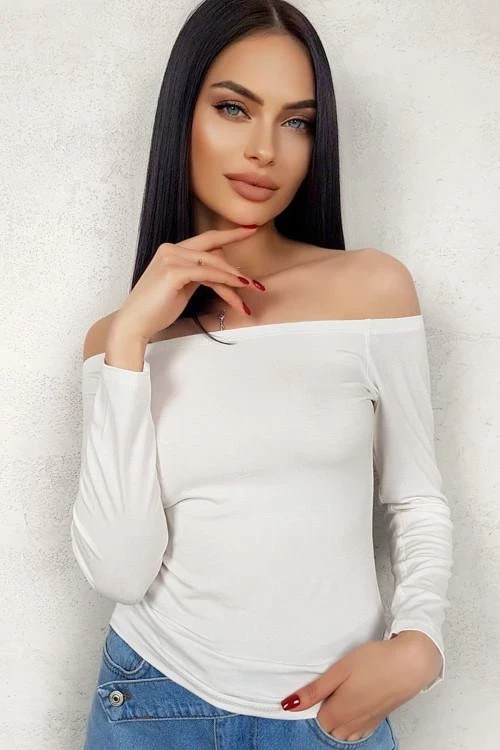 Blouses with bare shoulders