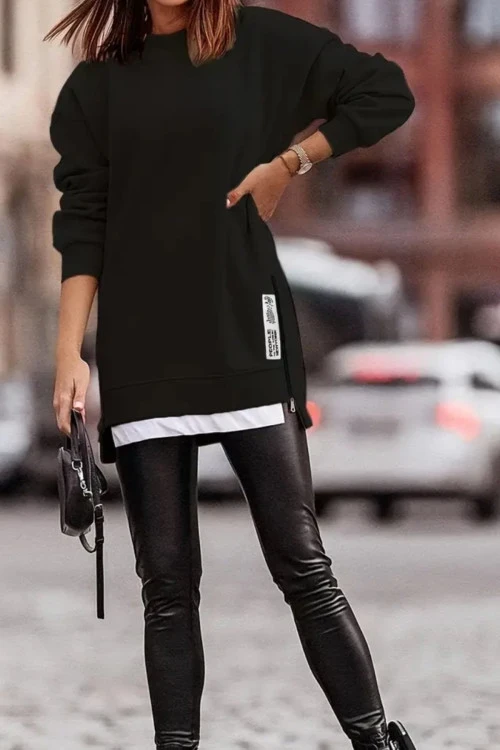 Womens tunic with long sleeves