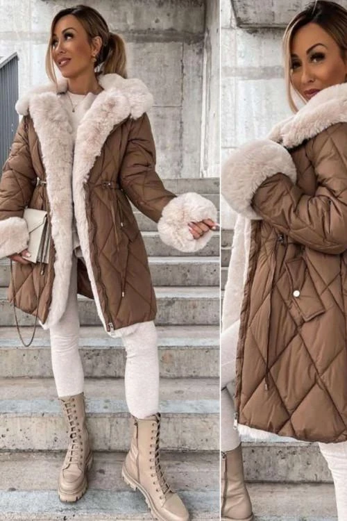 Ladies winter jacket with hood