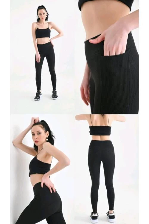 Női leggings zsebbel