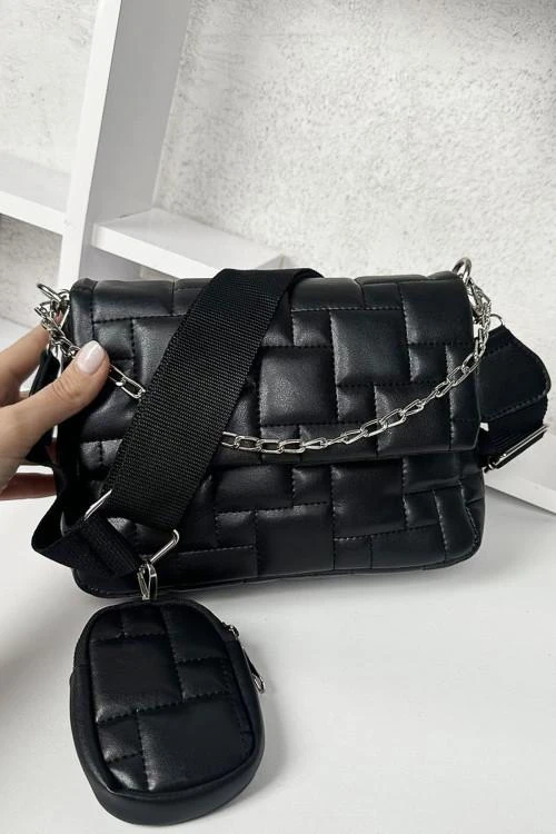 Geanta crossbody cu lant pentru femei