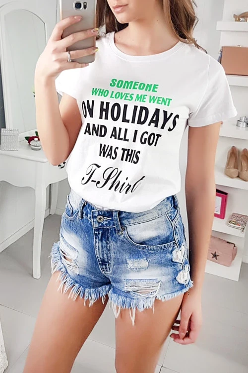 Női blúz felirattal