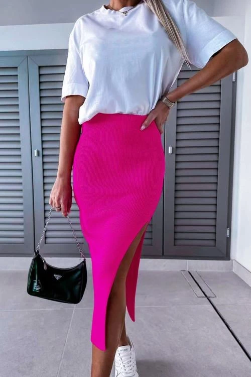 Ladies skirt with high waist