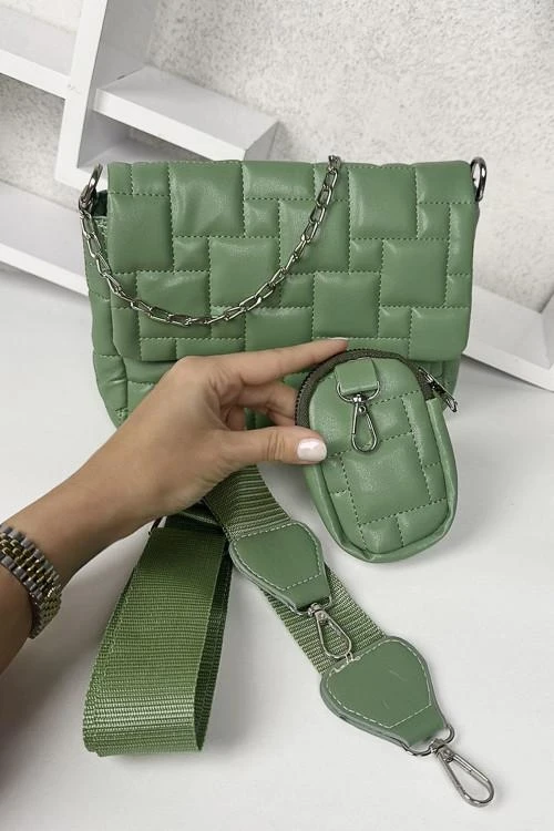 Geanta crossbody cu lant pentru femei