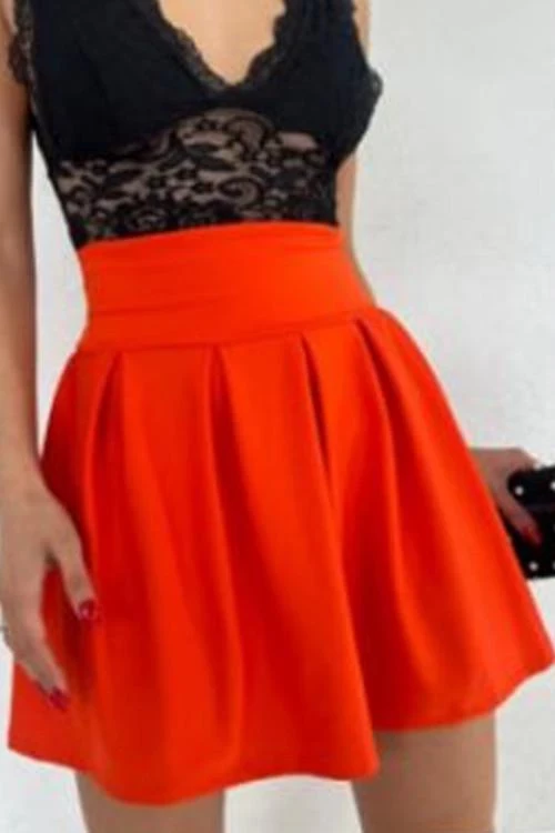 Ladies skirt with high waist