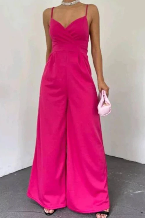 Women's jumpsuit with straps