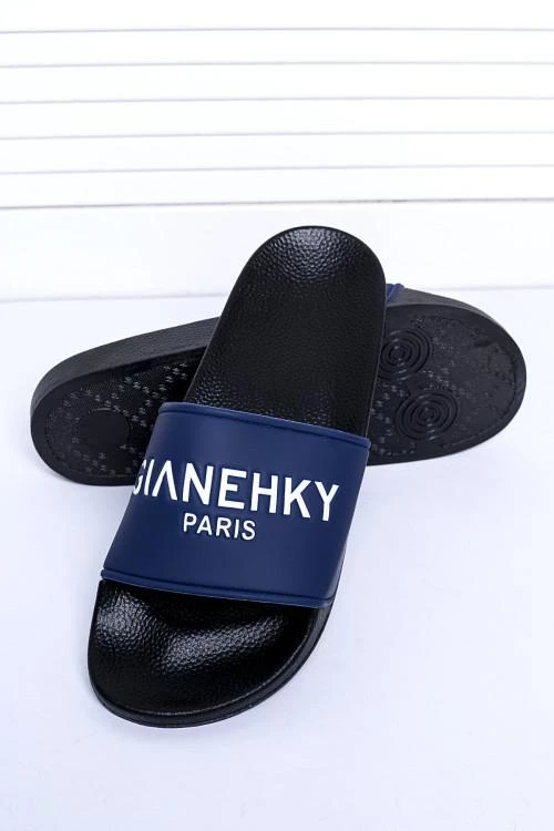 Pánske žabky s nápisom
