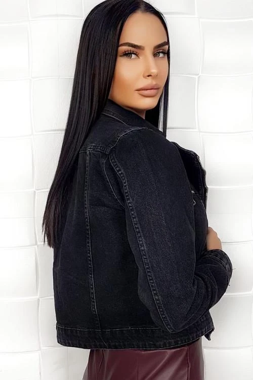 Дамско дънково яке