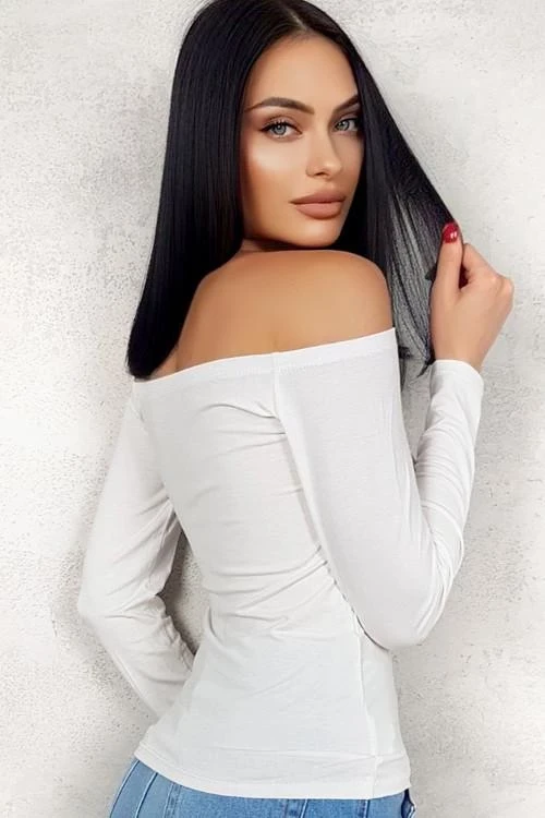 Blouses with bare shoulders