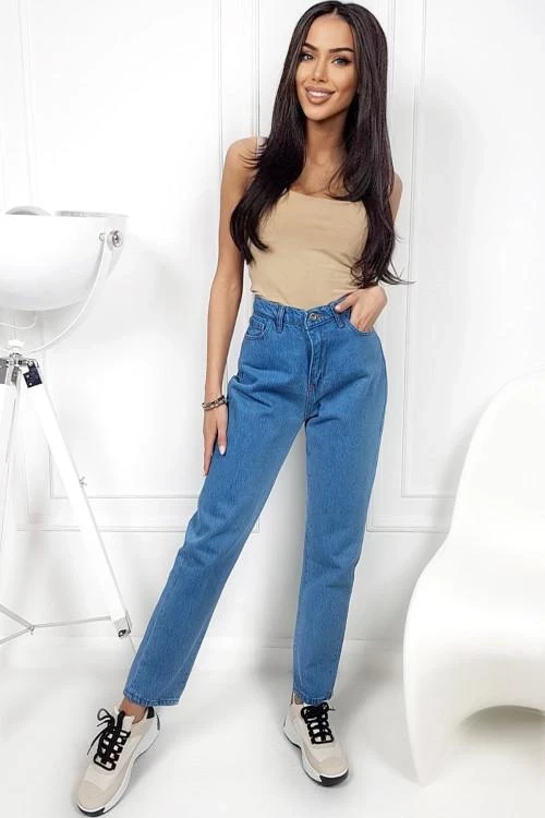 Dámske džínsy s vysokým pásom