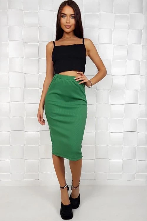 Ladies skirt with high waist