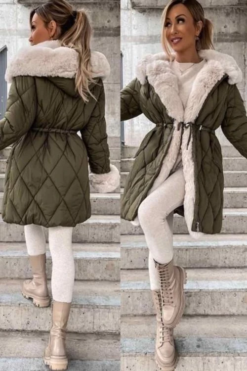 Ladies winter jacket with hood